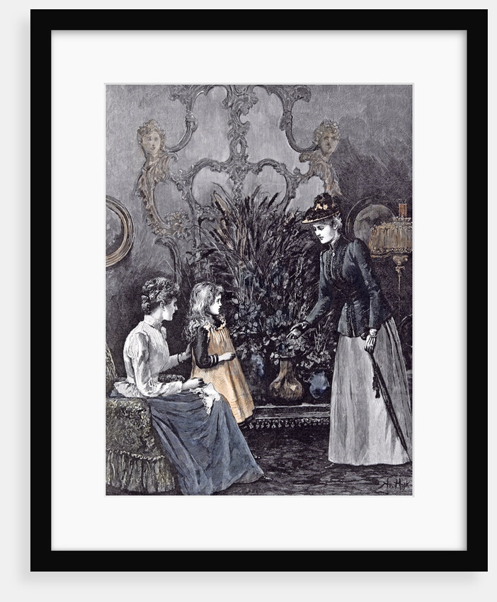 The New Governess A. Hopkins Child 1892 by Anonymous