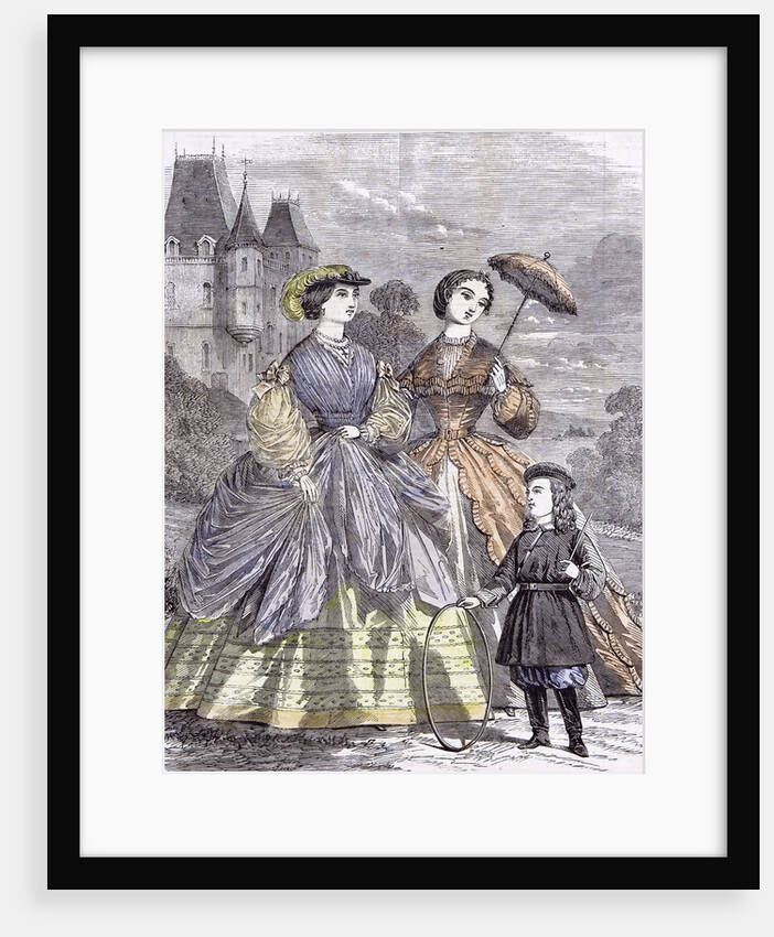 The Paris Fashions for June Child 1860 by Anonymous