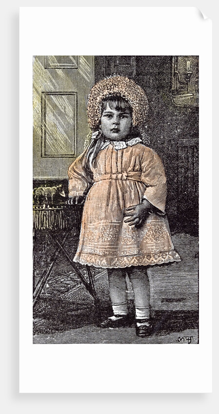 Girl in St Michael's Orphanage Sevenoaks Kent Britain 1892 by Anonymous