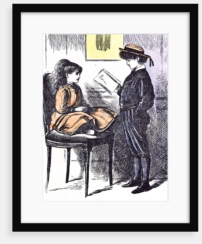 Boy and Girl Learning 1873 by Anonymous