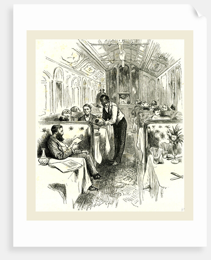 A Pullman Dining Car, 1891 by Anonymous