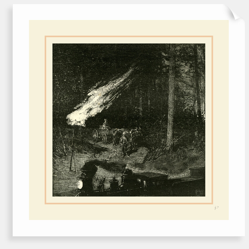 Pennsylvania, A Gas Well, 19th Century, America by Anonymous