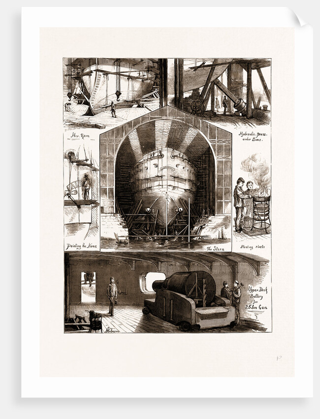 Launch Of The New Ironclad alexandra, 1875 by Anonymous