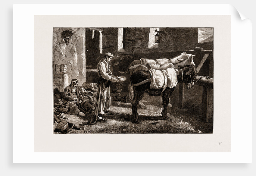 The Civil War In Spain, 1875: Carlist Baggage Carriers by Anonymous
