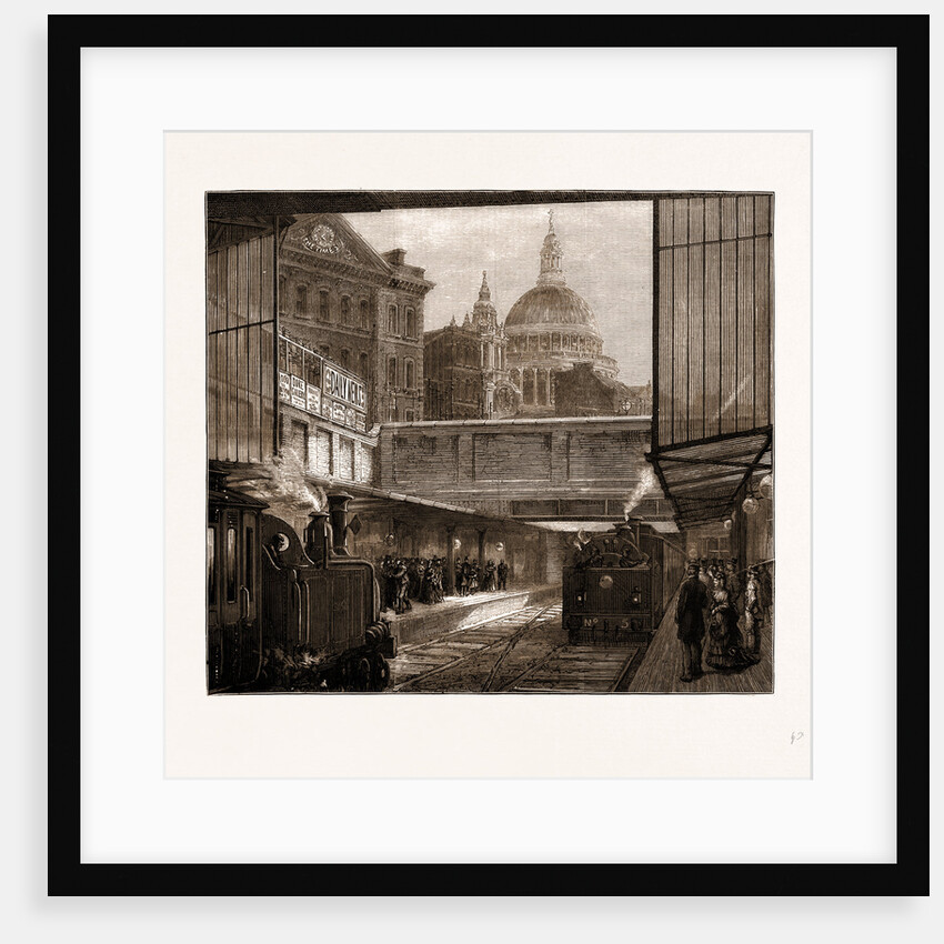 A Peep At St. Paul's And the Times Office From Underground, London by Anonymous
