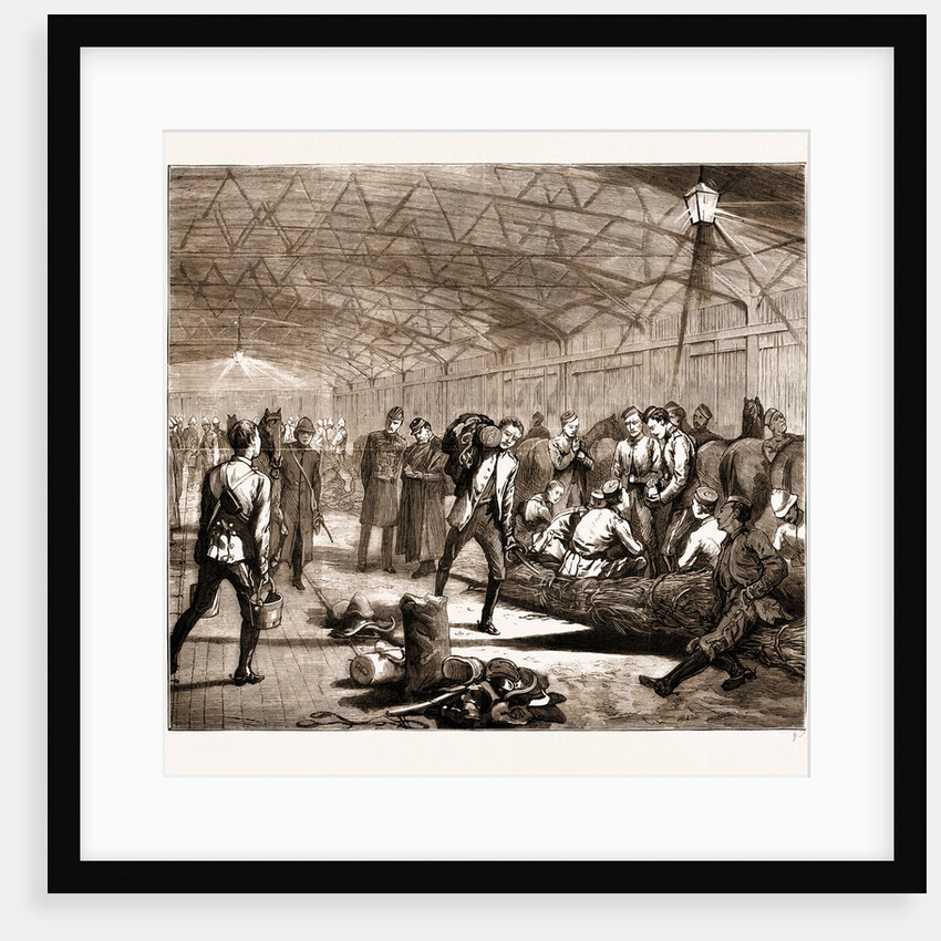 Reinforcements For The Transvaal, South Africa: Embarkation Of Cavalry At The Albert Docks by Anonymous