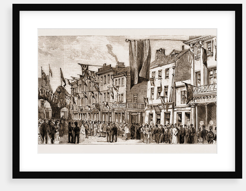 Centenary Of The Battle Of Jersey, Fete At St. Helier's: The Procession In Beresford Street by Anonymous