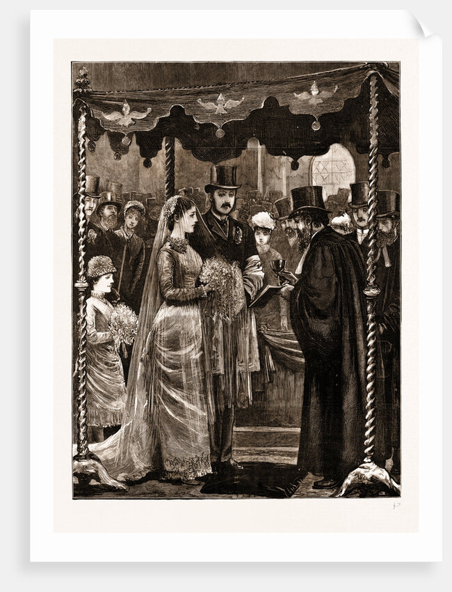 The Marriage Of Mr. Leopold De Rothschild And Mdlle. Marie Perugia In The Central Synagogue, Great Portland Street by Anonymous
