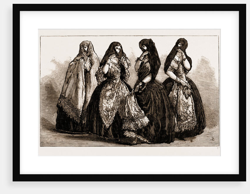 La Tapada: Old-fashioned Costume Of Lima Ladies, Peru by Anonymous