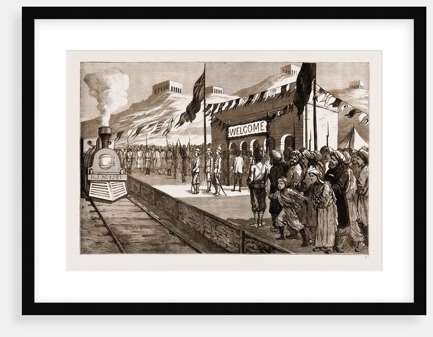 The Tour Of The Viceroy Of India, 1881: Arrival Of The Viceregal Train At Sibi by Anonymous