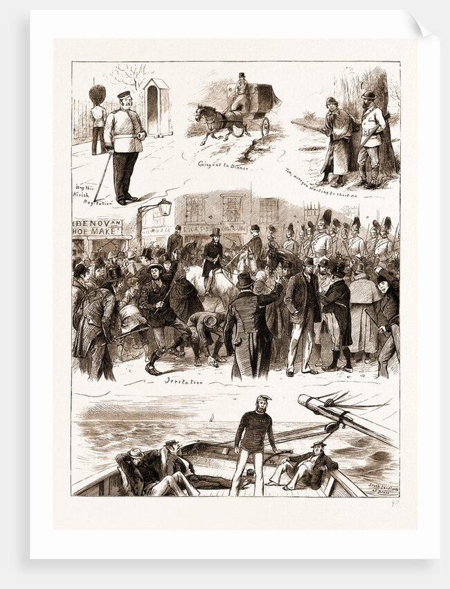 The Irish Land Agitation, 1881: Going Out To Dinner by Anonymous