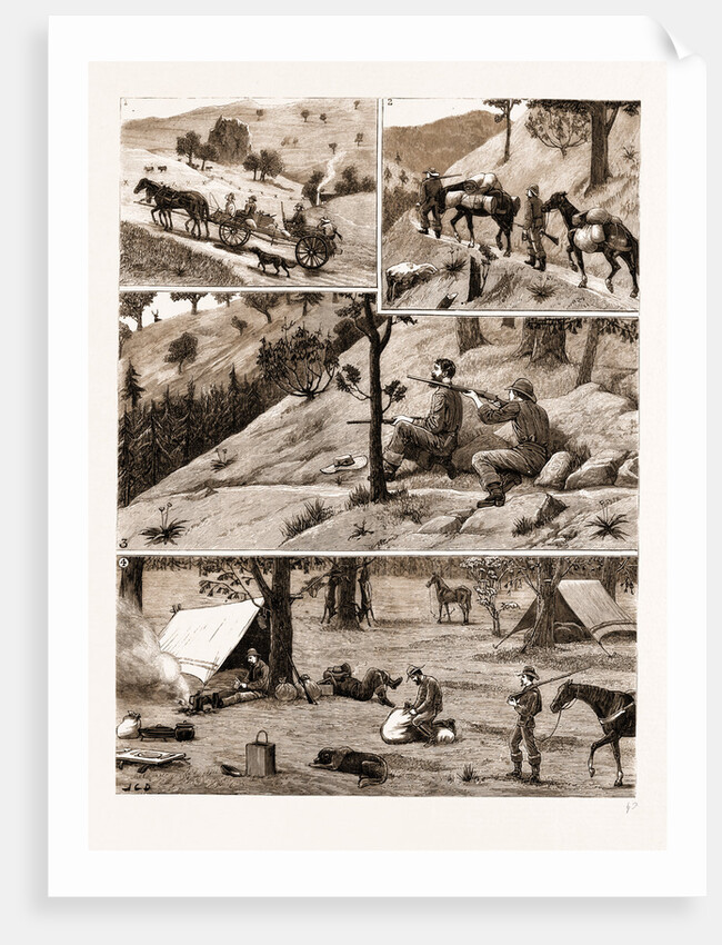 Deer Hunting In The coast Range Mountains by Anonymous