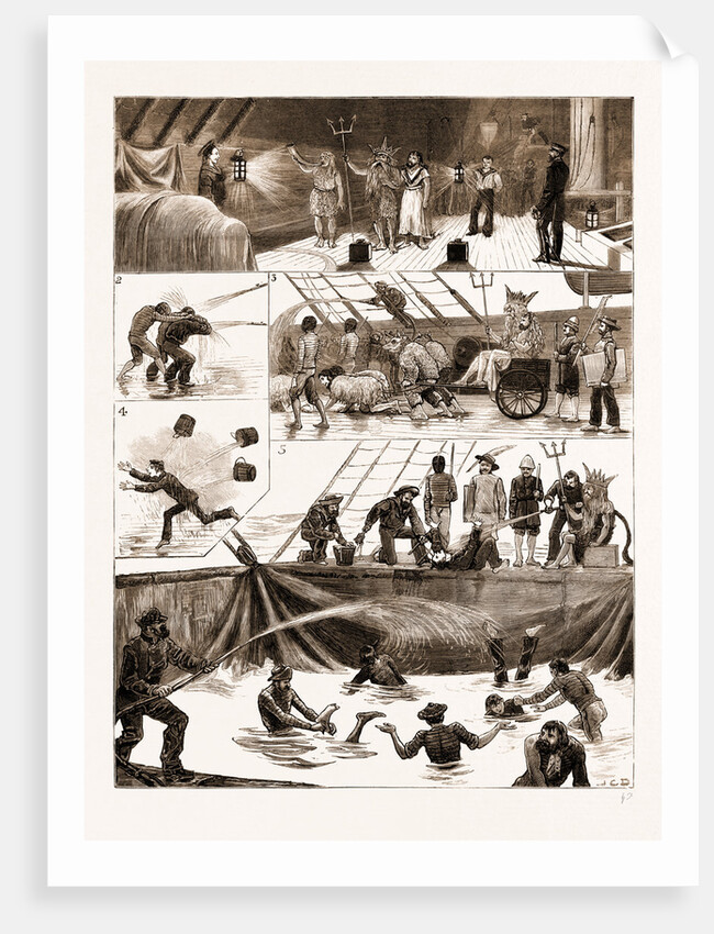 With The Flying Squadron, crossing The Line by Anonymous