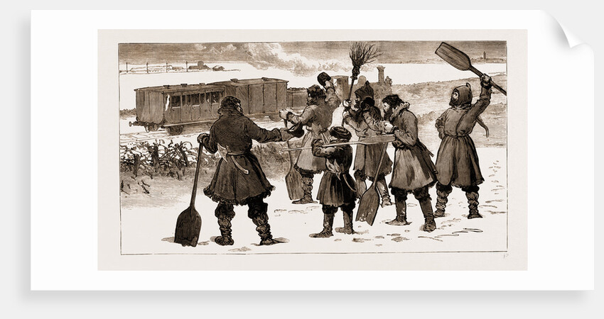 Russia, 1881: The Railway Across The Frozen Sea Between Cronstadt And Oranienbaum by Anonymous