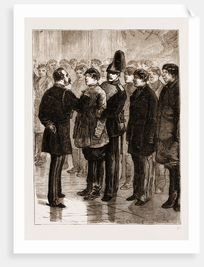 The Russo-turkish War: The Czar Alexander II. Marking Recruits With Their Regimental Numbers by Anonymous