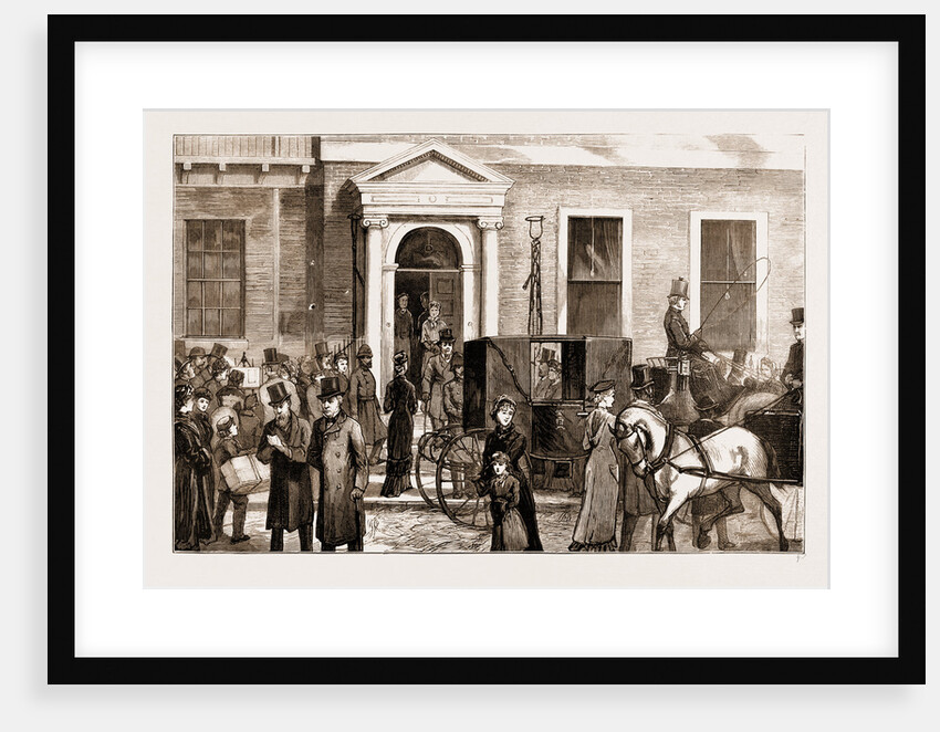 Illness Of Lord Beaconsfield: Anxious Inquirers In Curzon Street, London by Anonymous
