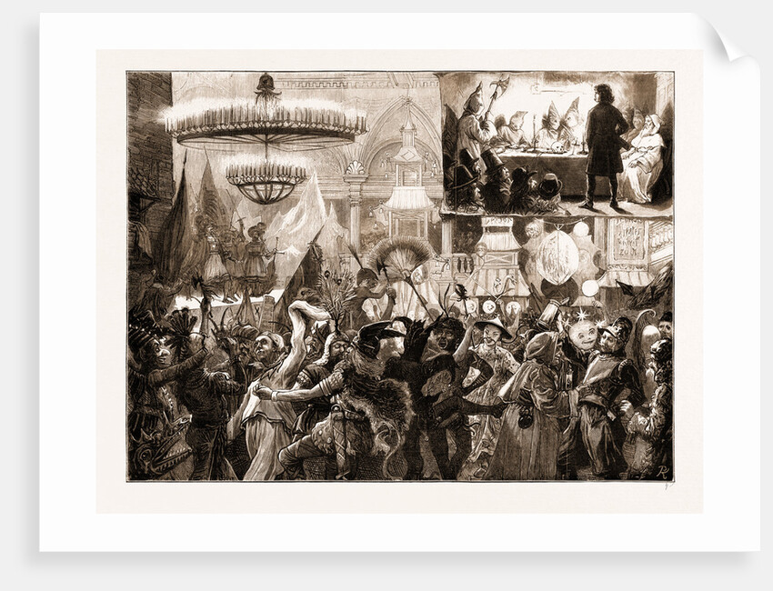 An Artists' Carnival Ball, Masquerade Ball by Anonymous