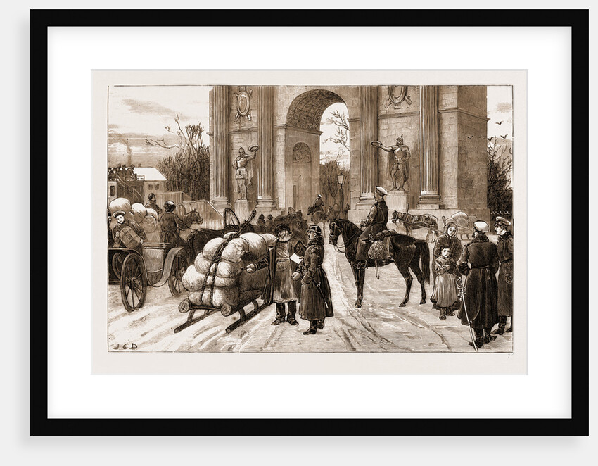 Nihilism In Russia: Closing Of The Gates Of St. Petersburg, 1881: The Horse Guards On Police Duty by Anonymous