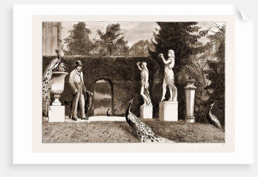 The Funeral Of The Late Earl Of Beaconsfield, Notes At Hughenden: On The Terrace by Anonymous