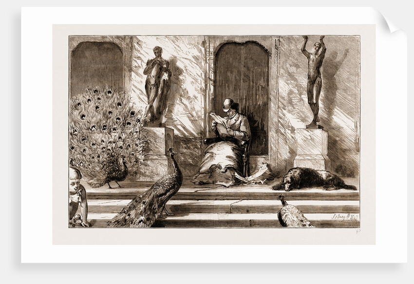 The Funeral Of The Late Earl Of Beaconsfield, Notes At Hughenden: Under The Verandah by Anonymous