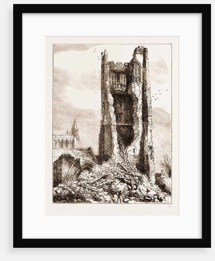 The Fall Of The Tower Of St. John's Church, Chester by Anonymous