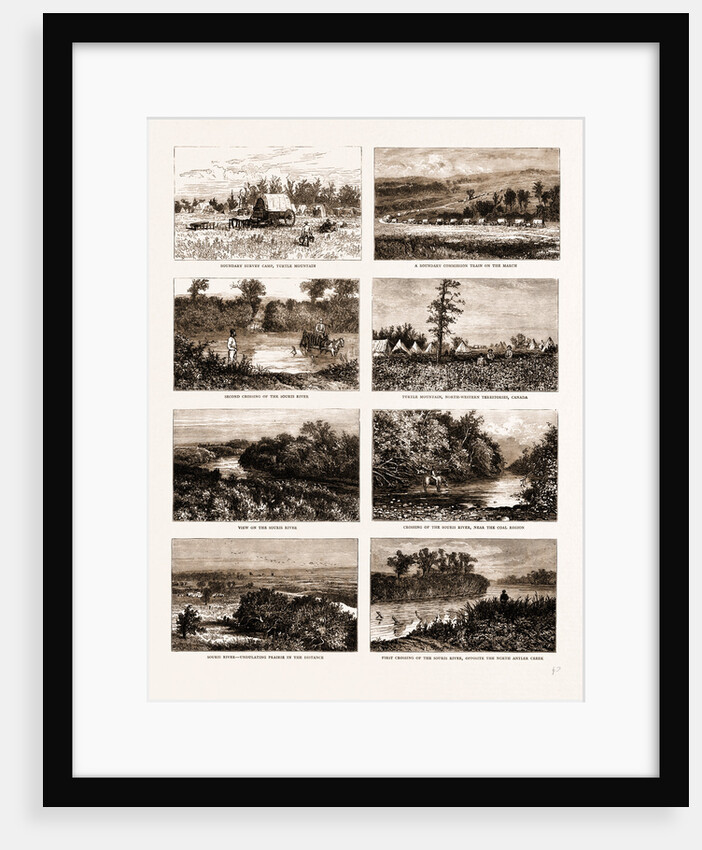 British North America (canada), 1881: On The South-western Frontier: Boundary Survey Camp by Anonymous