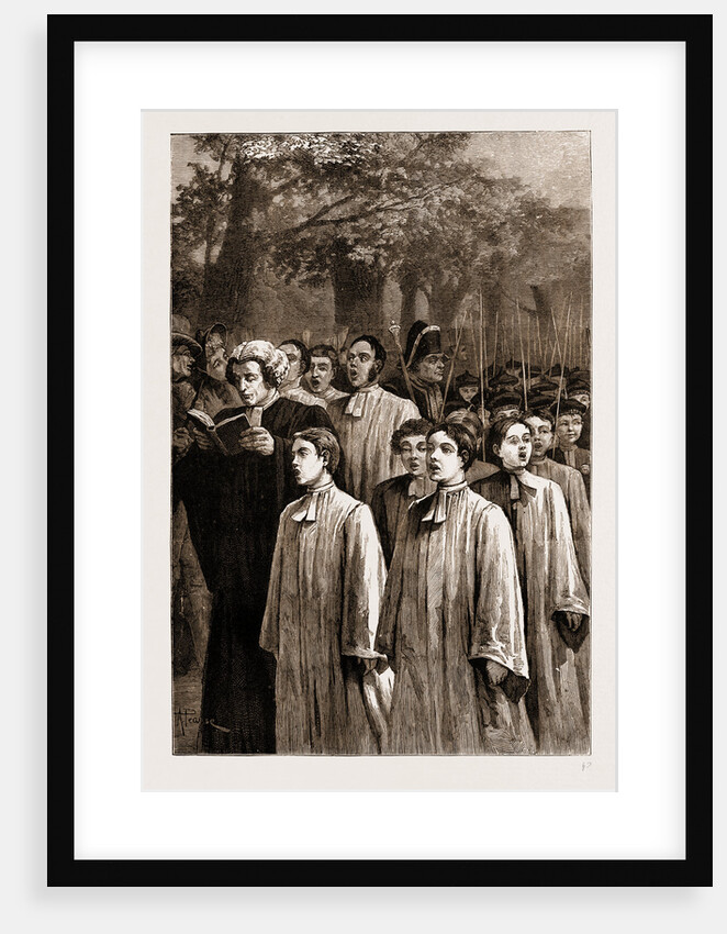 Rogation Day In The Olden Times: Beating The Bounds, 1881 by Anonymous