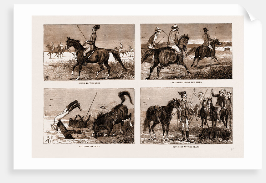 The Sporting Parsee At A Hog Hunt: Going To The Meet by Anonymous