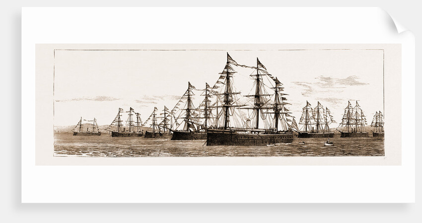 British And Foreign Ships Of War In The Bay Celebrating Her Majesty's Birthday, 1881 by Anonymous