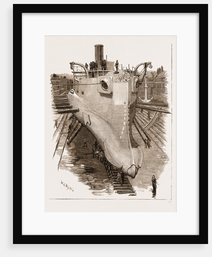 The New Torpedo-ram polyphemus In Dry Dock by Anonymous
