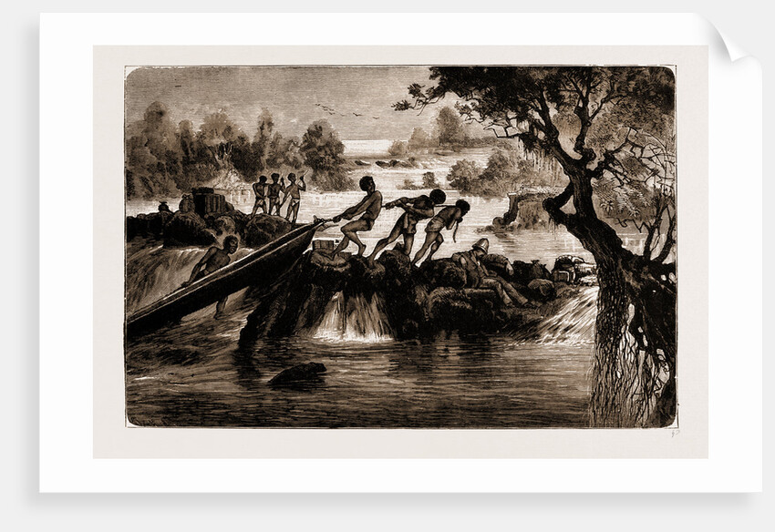 In The Manekango Rapids, South Africa by Anonymous