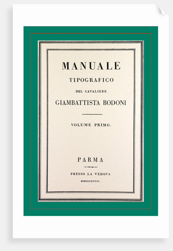 Bodoni Manuale by Anonymous