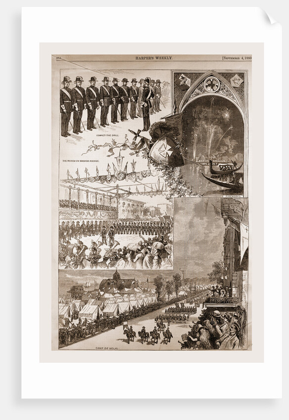 The Knights Templar At Chicago-camp De Molai And Other Scenes by Frank H. Taylor