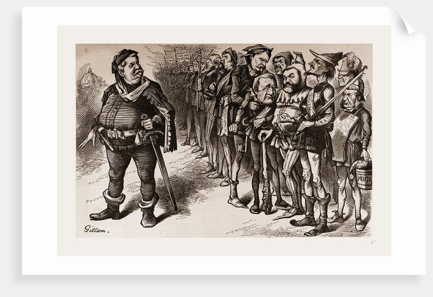 Falstaff Hancock And His Ragged Regiment by Anonymous