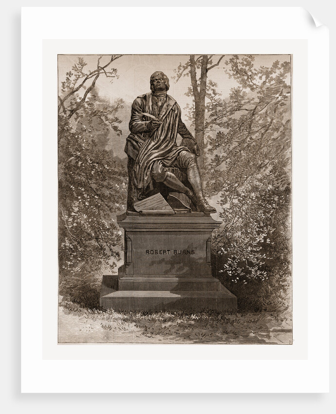 Robert Burns — the Statue by Sir John Steell in Central Park by Anonymous