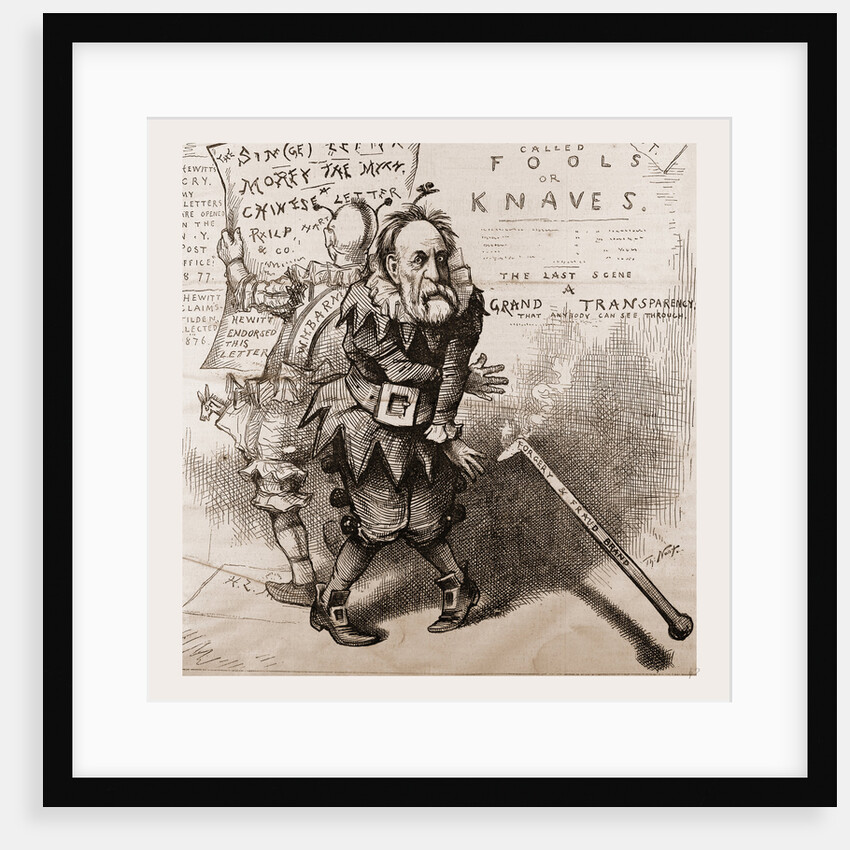The Heat of the Last Political Campaign. the Innocent Hewitt Always Gets Hold of the Wrong End, 1880 by Anonymous