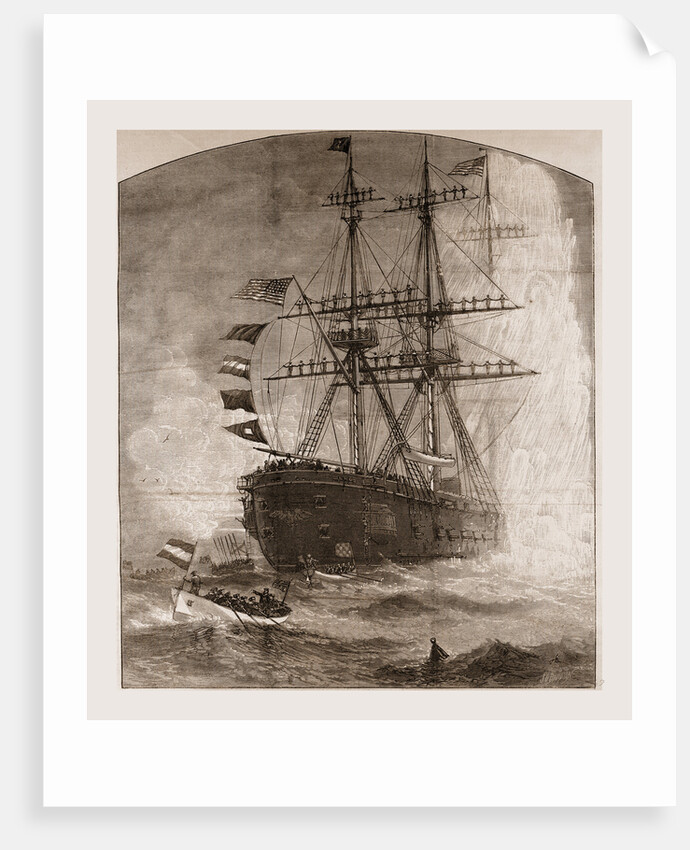 The Naval Review At Fortress Monroe—ceremonies During the President's Visit to the Flag-ship by J.O. Davidson