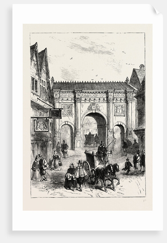 The Old Wooden Temple Bar, 19th Century by Anonymous