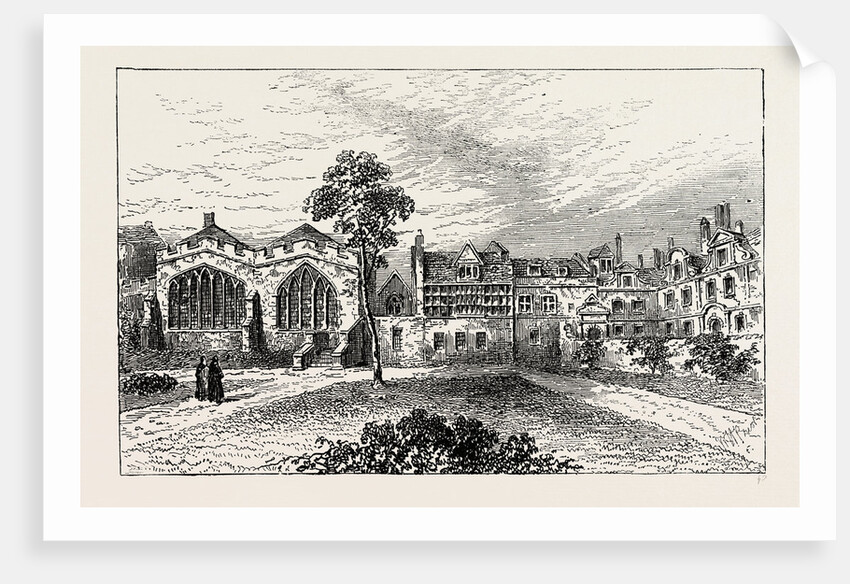 St. Helen's Priory, And Leathersellers' Hall, View by Malcolm in 1799 by Anonymous