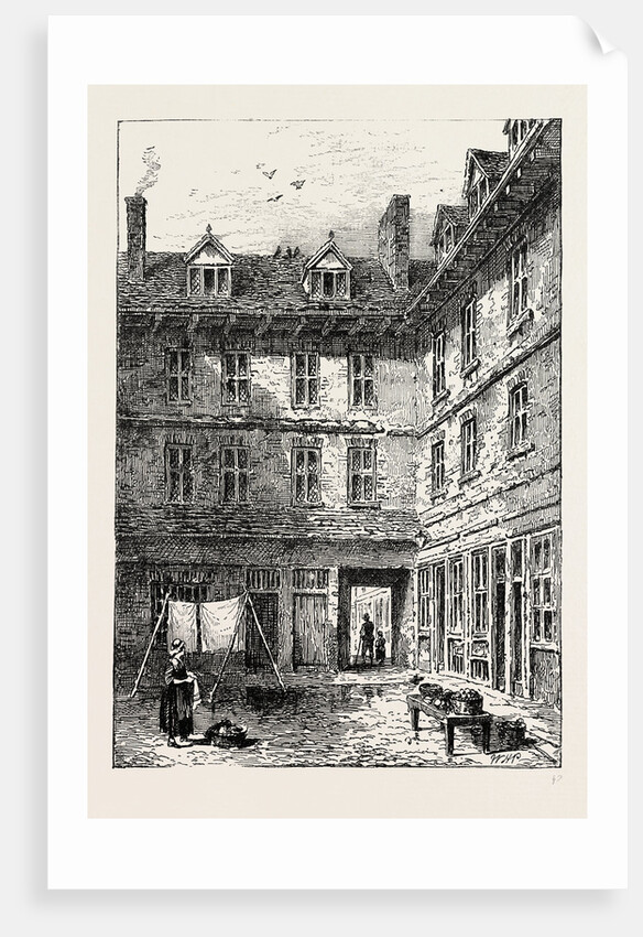 Goldsmith's House, Green Arbour Court, About 1800 by Anonymous