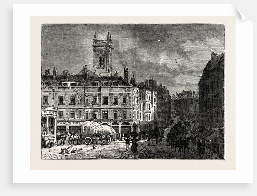 St. Andrew's Church, From Snow Hill, in 1850 by Anonymous
