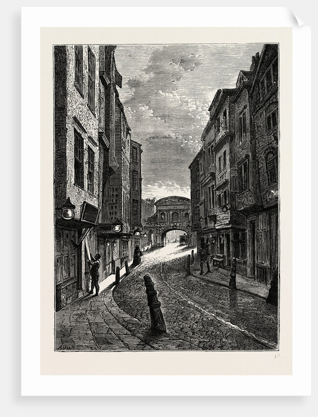 Butcher's Row in 1800 by Anonymous