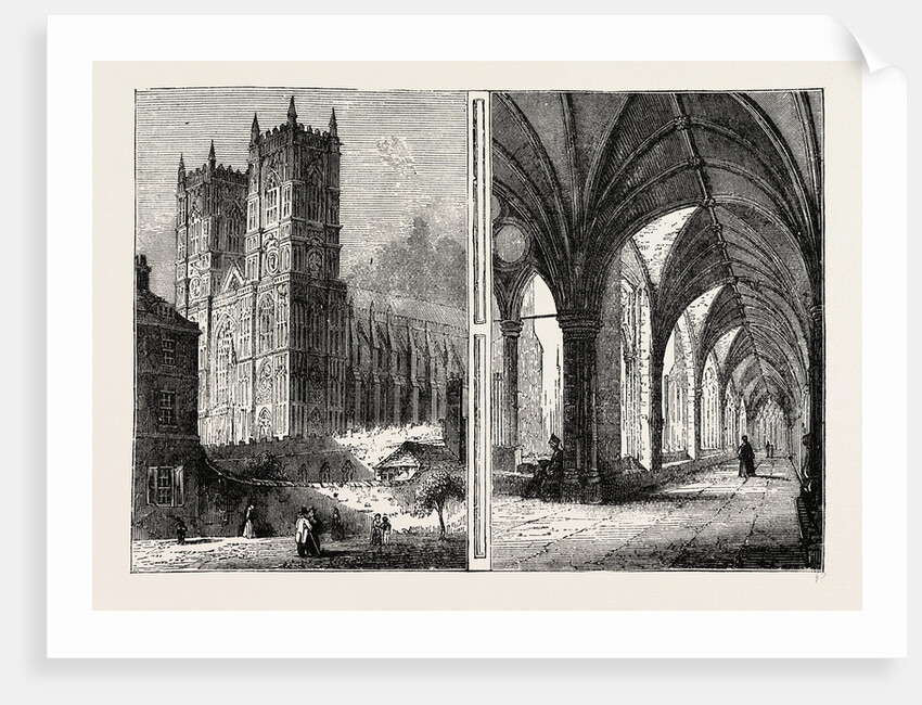 The Western Towers And Cloisters of Westminster Abbey by Anonymous
