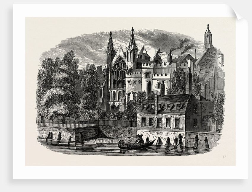 The Speaker's House from the River, in 1830, Westminster by Anonymous