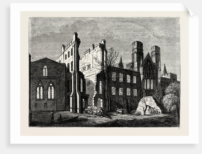 The Houses of Parliament After the Fire, in 1834 by Anonymous