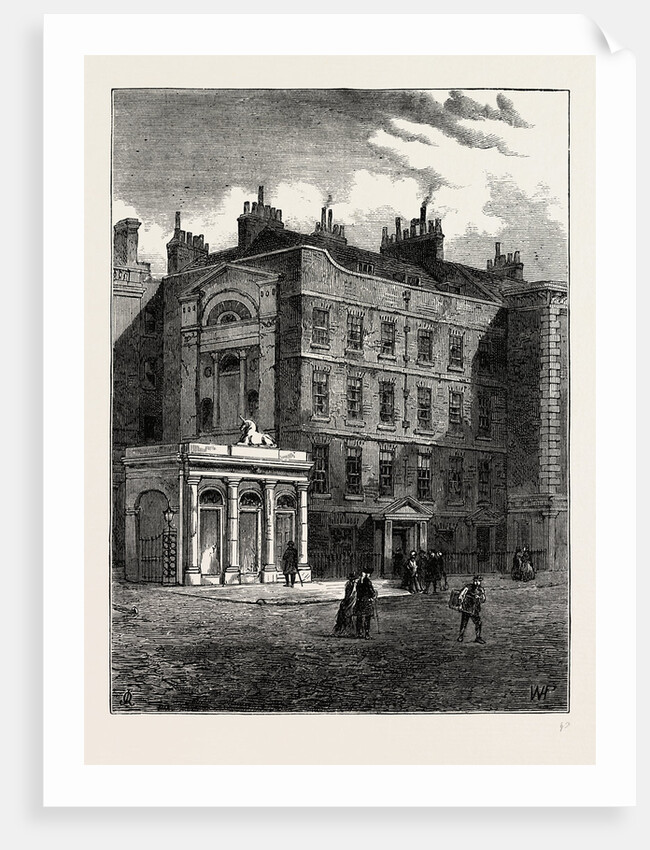 Messrs. Christie And Manson's Original Auction Rooms by Anonymous