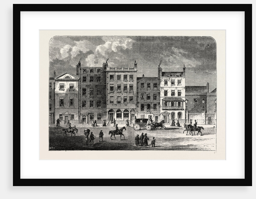 Old Houses in Pall Mall, About 1830 by Anonymous