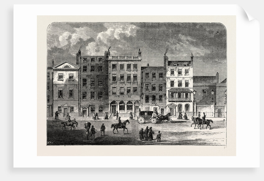 Old Houses in Pall Mall, About 1830 by Anonymous