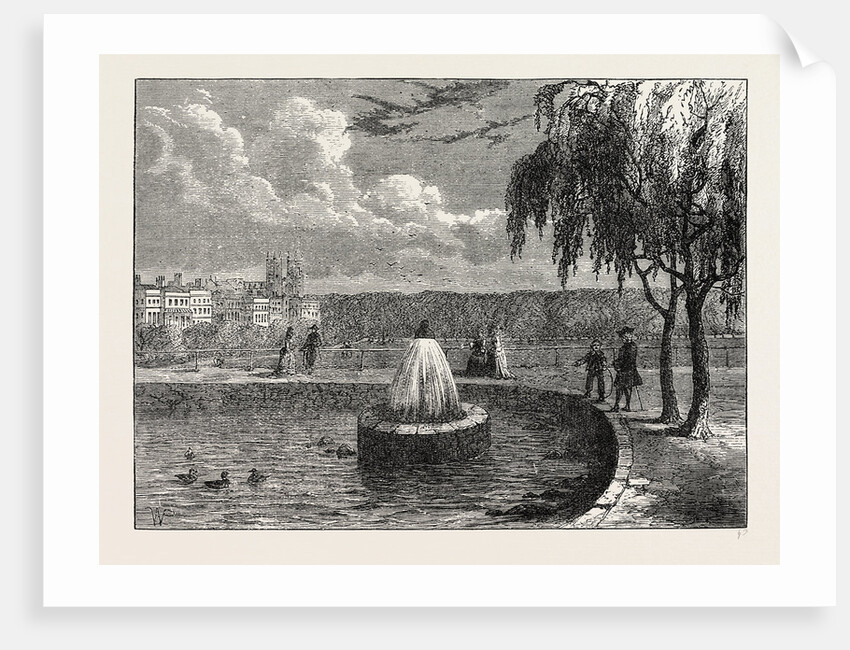 The Fountain in the Green Park, 1808 by Anonymous