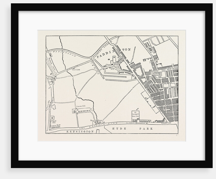Map of Paddington, in 1815 by Anonymous
